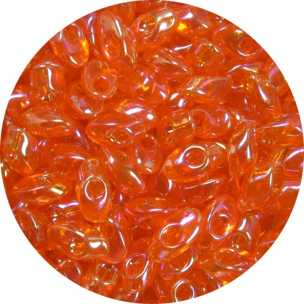4X7mm Miyuki Magatama Beads Hyacinth Orange AB 253