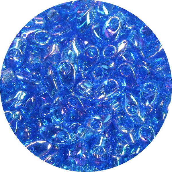 4X7mm Miyuki Magatama Beads Sapphire Blue AB