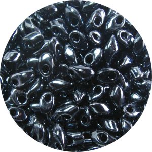 4X7mm Miyuki Magatama Beads Gunmetal 451