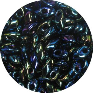 4X7mm Miyuki Magatama Beads Multi Iris 455