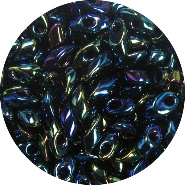 4X7mm Miyuki Magatama Beads Multi Iris 455