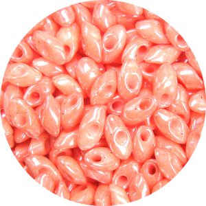 4X7mm Miyuki Magatama Beads Opaque Peach Tint Luster
