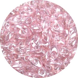 4X7mm Miyuki Magatama Beads Transparent Baby Pink Tint Luster