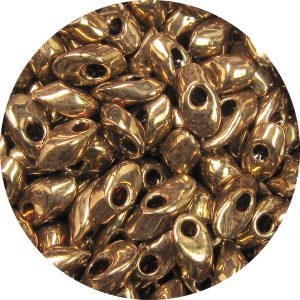 4X7mm Miyuki Magatama Beads Metallic Light Bronze 457L