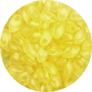 4X7mm Miyuki Magatama Beads Frosted Sunflower Yellow Tint