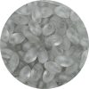 4X7mm Miyuki Magatama Beads Frosted Light Black Diamond Tint
