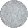 4X7mm Miyuki Magatama Beads Frosted Crystal AB F250
