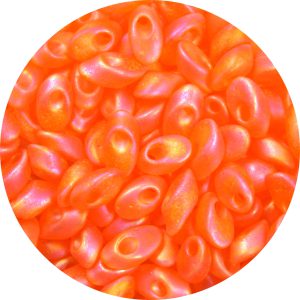 4X7mm Miyuki Magatama Beads Frosted Hyacinth Orange AB