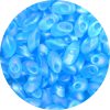 4X7mm Miyuki Magatama Beads Frosted Aqua Blue AB