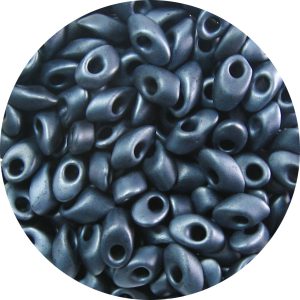 4X7mm Miyuki Magatama Beads Matte Gunmetal F451