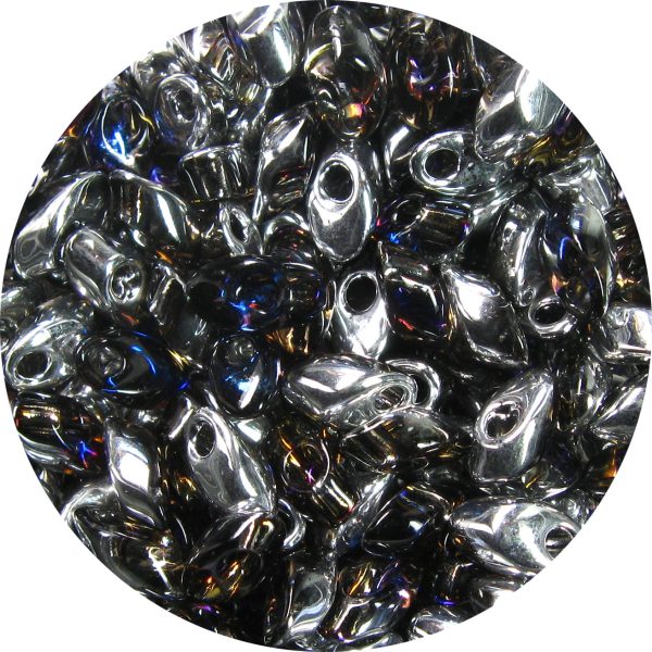 4X7mm Miyuki Magatama Beads Crystal Heliotrope