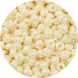 3/0 Japanese Seed bead, Ceylon Eggshell, 421A