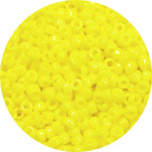 3/0 Japanese Seed Bead Opaque Yellow 404