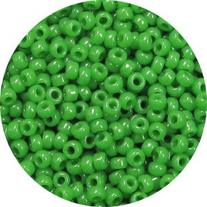 3/0 Japanese Seed Bead Opaque Green 411