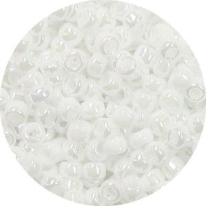 3/0 Japanese Seed Bead Opaque Luster White 420