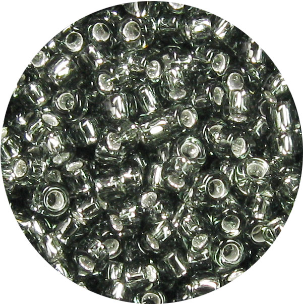 3/0 Japanese Seed Bead Silver Lined Black Diamond 21