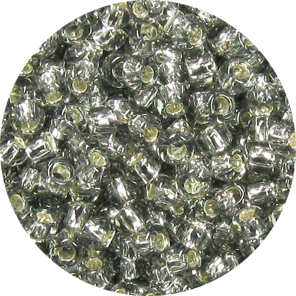 3/0 Japanese Seed Bead Silver Lined Light Black Diamond 21A