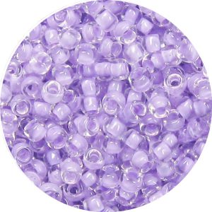3/0 Japanese Seed Bead Lavender Lined Crystal 222