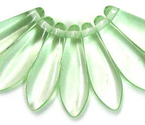 5x16mm Dagger Beads, Peridot Green