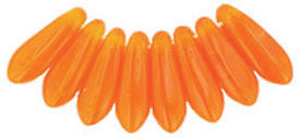 3x11mm Small Dagger Beads, Orange Opal