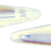 5x16mm Two-Hole Dagger Beads, Crystal AB