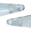 5x16mm Two-Hole Dagger Beads, Sapphire Blue Lumi