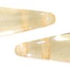 5x16mm Two-Hole Dagger Beads, Champagne Lumi