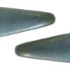 5x16mm Two-Hole Dagger Beads, Frosted Brown Iris