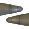 5x16mm Two-Hole Dagger Beads, Frosted Olivine Vega