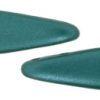 5x16mm Two-Hole Dagger Beads, Dark Teal Supra Pearl