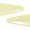 5x16mm Two-Hole Dagger Beads, Cream Supra Pearl