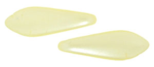 5x16mm Two-Hole Dagger Beads, Cream Supra Pearl