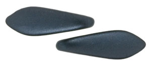 5x16mm Two-Hole Dagger Beads, Charcoal Supra Pearl