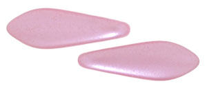 5x16mm Two-Hole Dagger Beads, Pink Supra Pearl