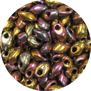 4X7mm Miyuki Magatama Beads Metallic Rosey Gold AB 462D