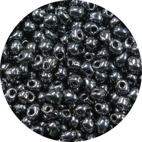 3.4mm  Miyuki Drops Gunmetal 451