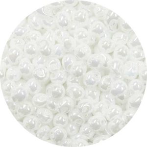 3.4mm  Miyuki Drops White Luster 420