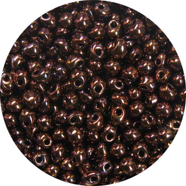 3.4mm  Miyuki Drops Metallic Dark Copper 457C