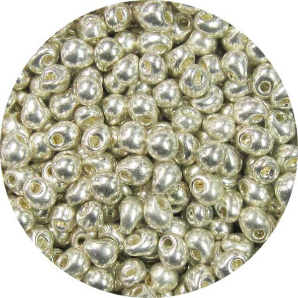 3.4mm  Miyuki Drops Galvanized Silver 470