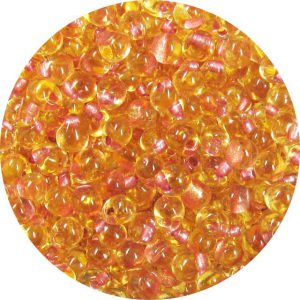 3.4mm  Miyuki Drops Metallic Peach Lined Topaz 397K