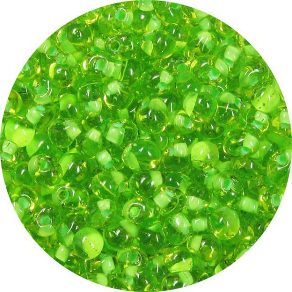 3.4mm  Miyuki Drops Lime Green Lined Olivine 397D