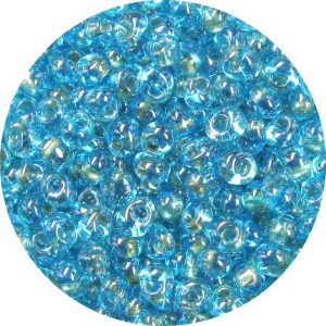 3.4mm  Miyuki Drops Copper Lined Aqua Blue 375B