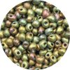 3.4mm  Miyuki Drops Matte Metallic Rosy Olive AB F463K
