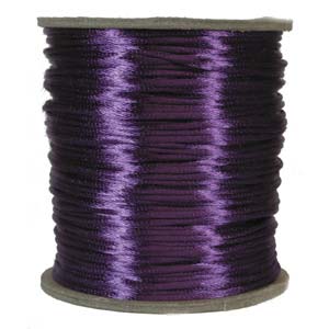 2mm Rayon Rattail Cord Purple