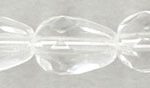 7x5mm Czech Faceted Fire Polish Tear Drop Beads - Crystal