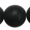 8mm Czech Pressed Glass Round Druk Beads-Frosted Black