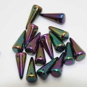 7x17mm Preciosa Large Spikes, Purple Iris