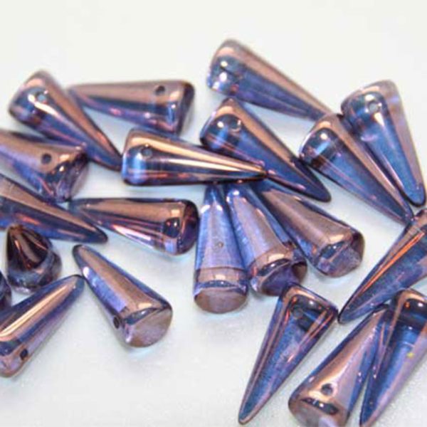 7x17mm Precosia Large Spikes, Purple Lumi