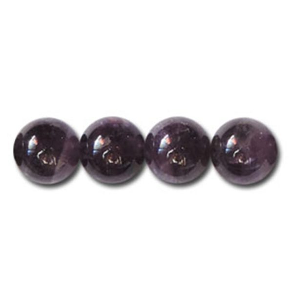 6mm Semi-Precious Amethyst, 16" strand