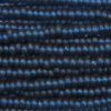 11/0 Frosted Transparent Montana Blue Czech Seed Bead